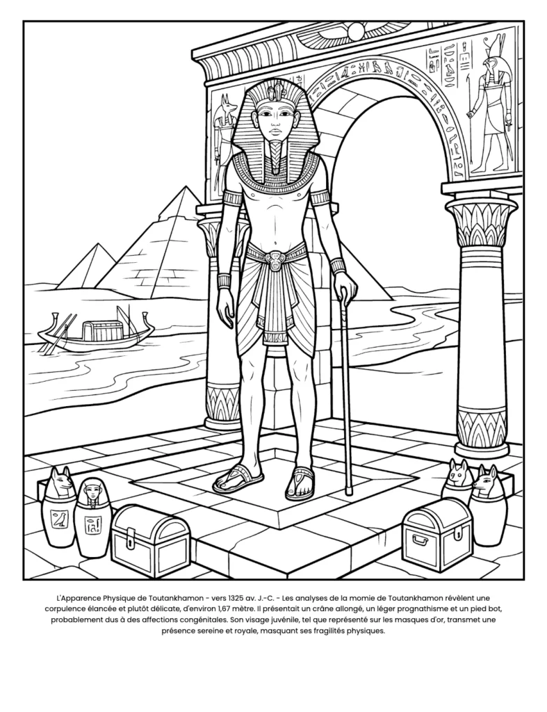 Toutankhamon : le Livre de Coloriage coloring page preview