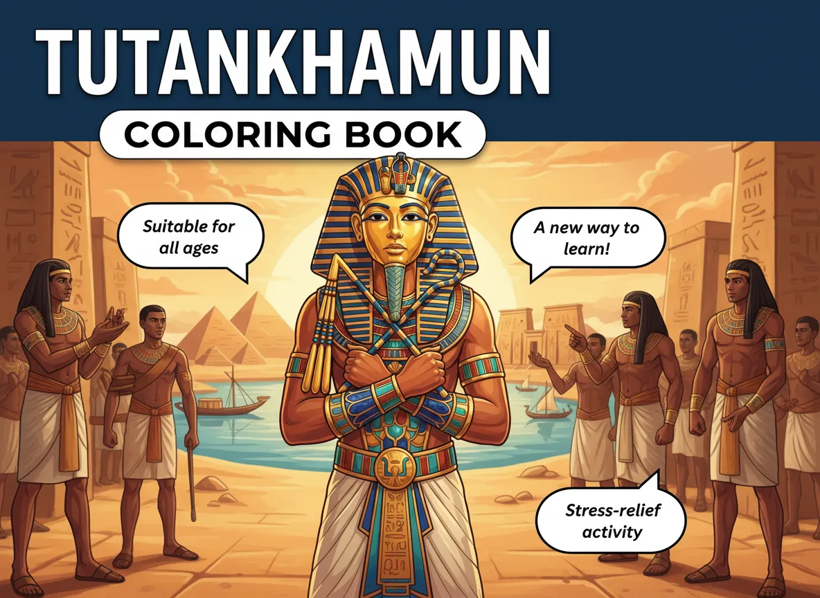 Tutankhamun Coloring book