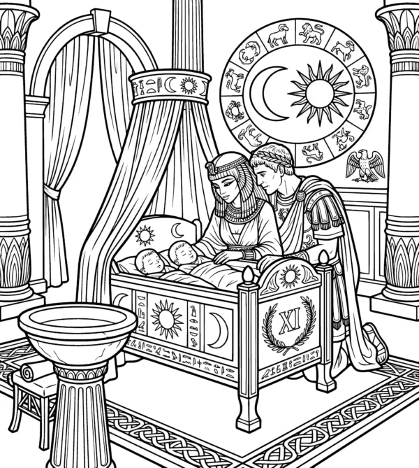 Cleopatra coloring book 23