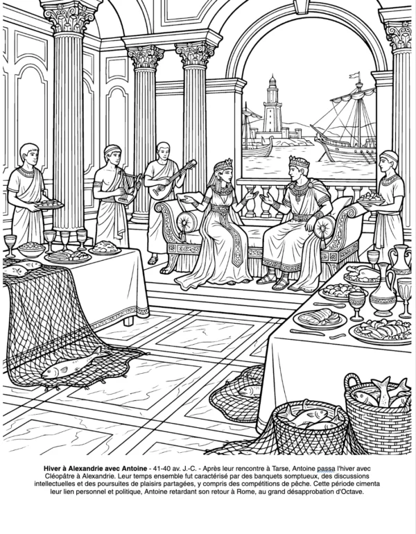 Cleopatre Livre Coloriage