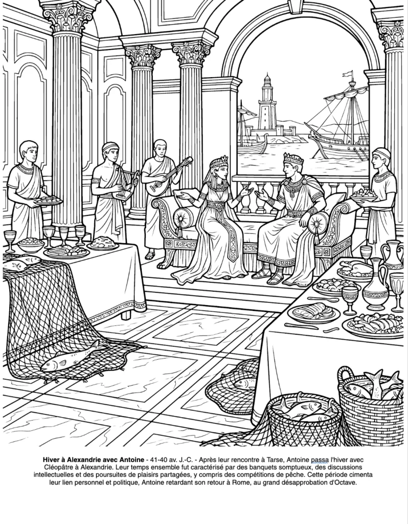 Cleopatre : le Livre de Coloriage coloring page preview