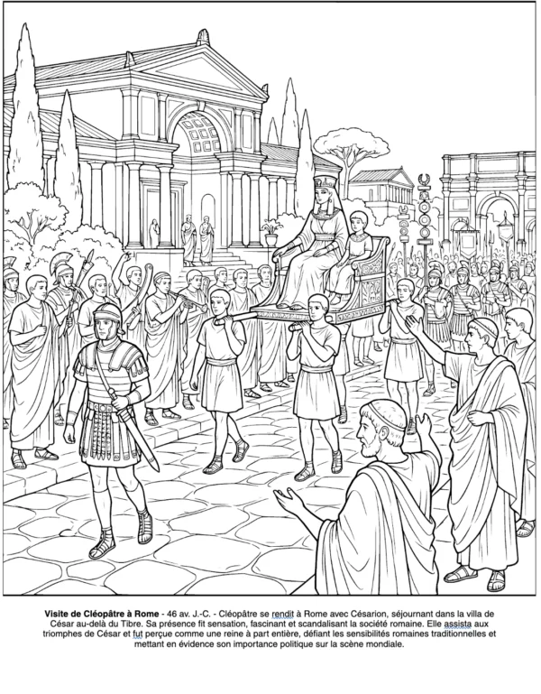 Cleopatre : le Livre de Coloriage