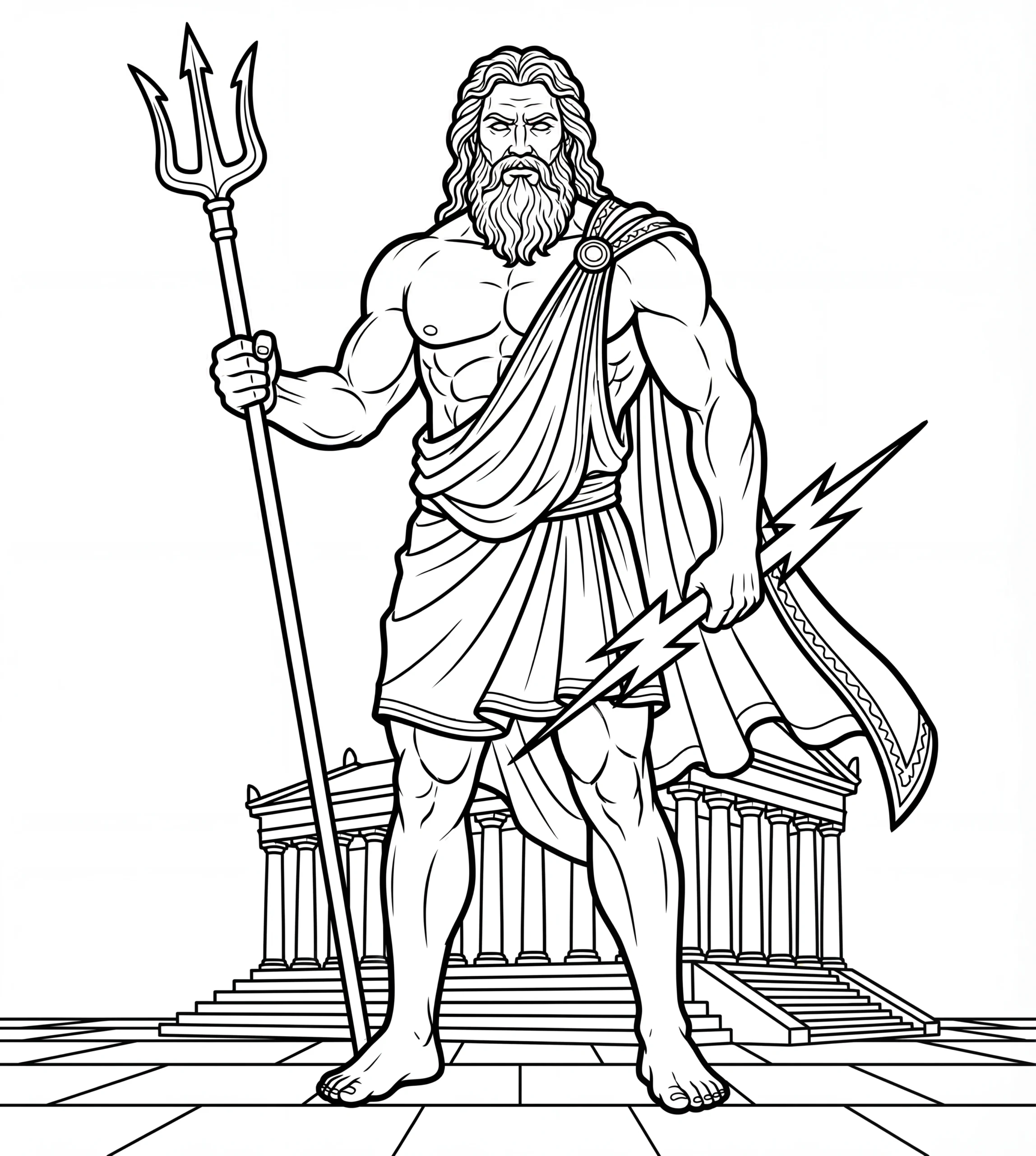 Antes — La Mitologia Griega: el Libro de Colorear