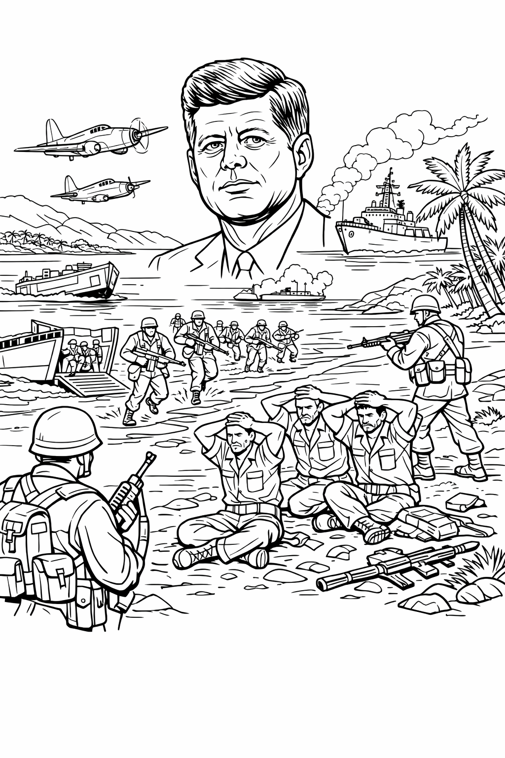 Antes — John Kennedy: el Libro de Colorear