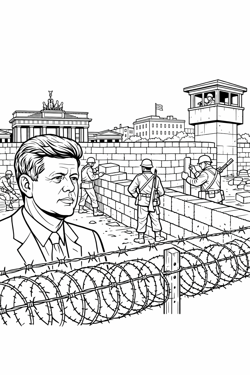 Antes — John Kennedy: el Libro de Colorear