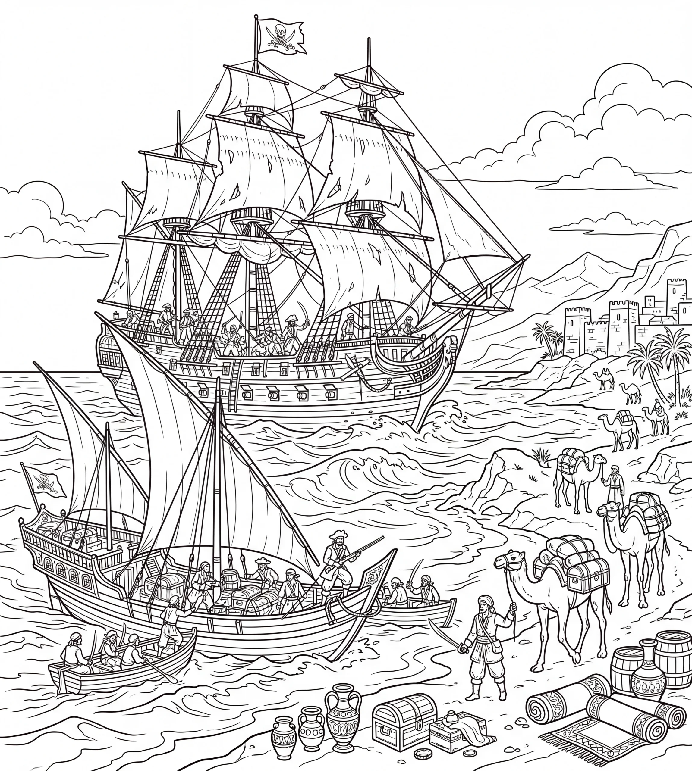 Before — The Pirates History: the Coloring Book