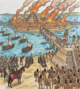 aztecs hisotry coloring book