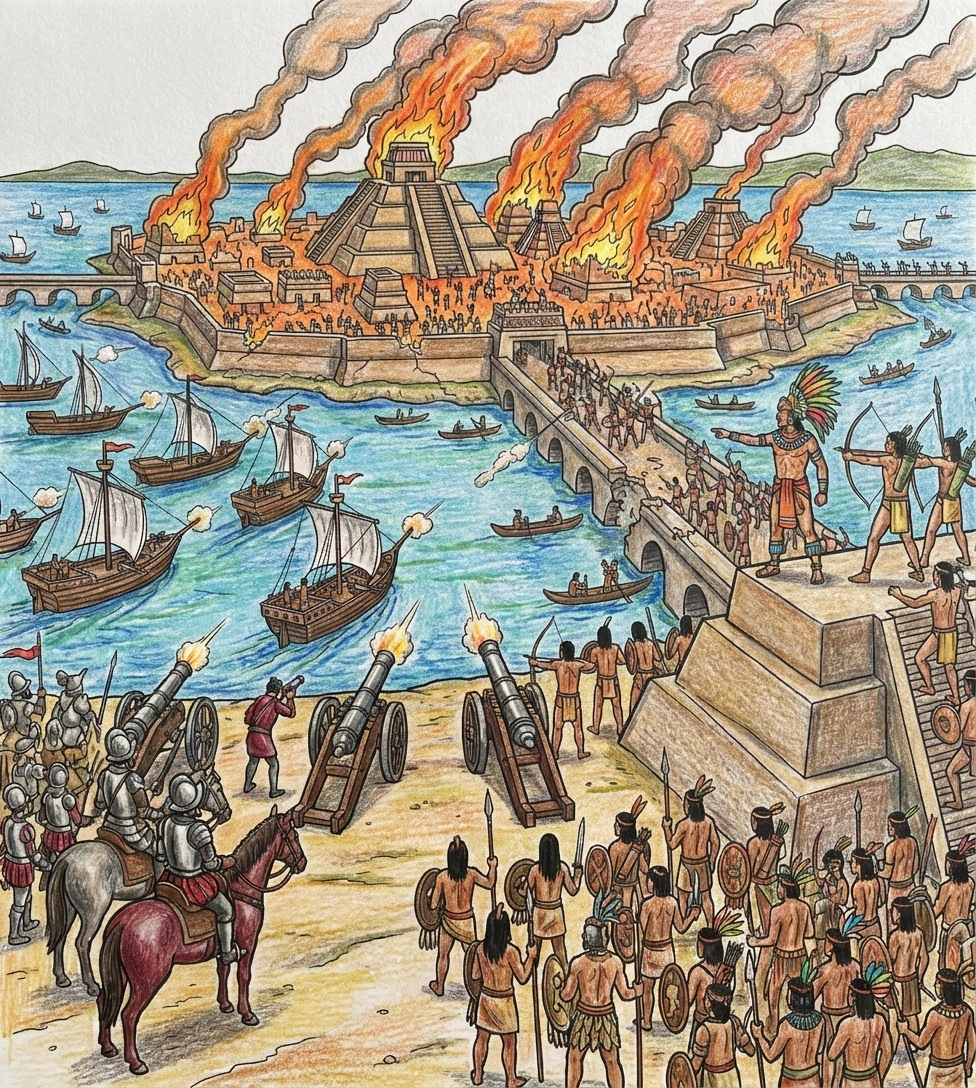 After — The Aztecs History: the Coloring Book