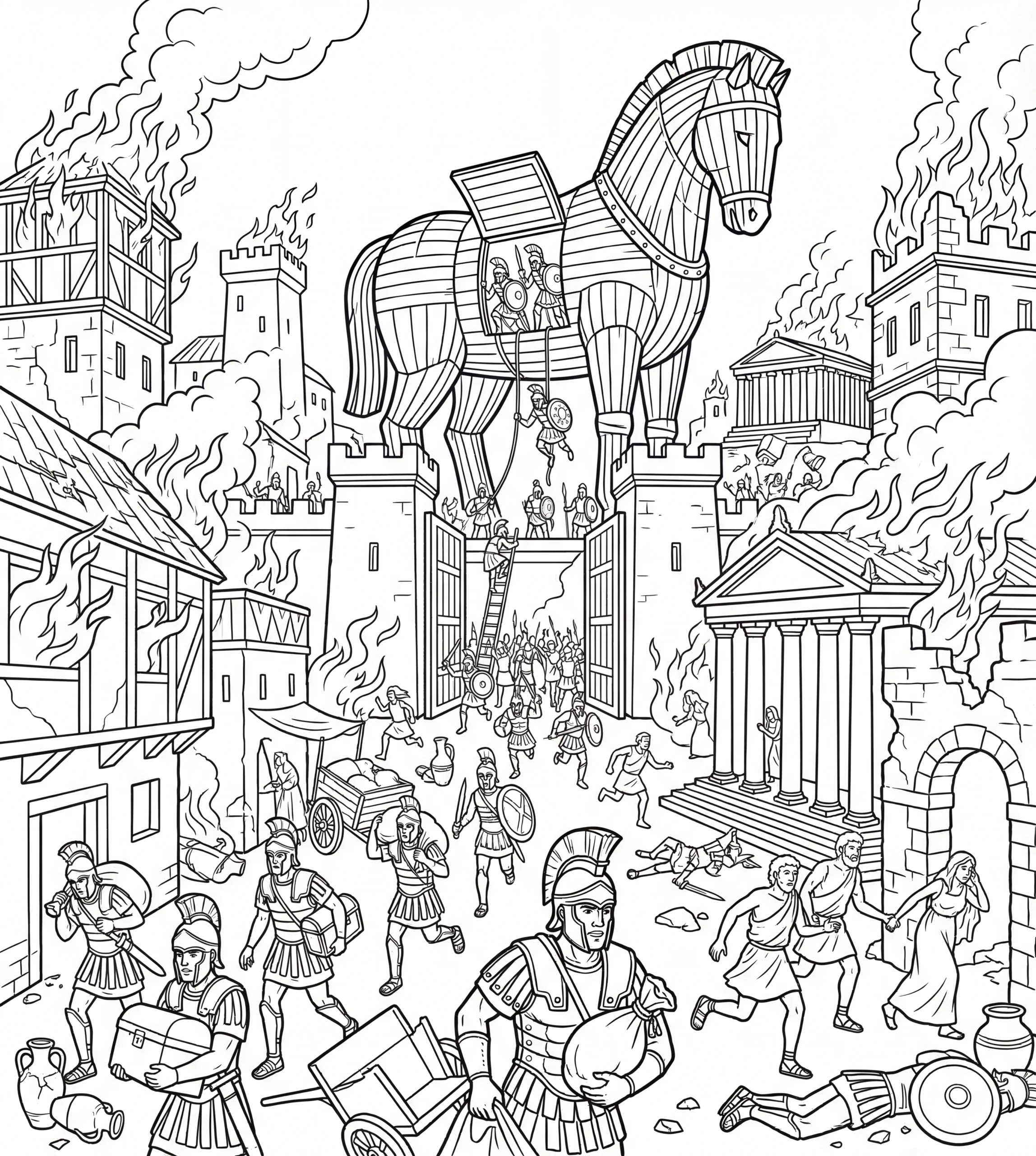 Before — The Greek Mythology: the Coloring Book