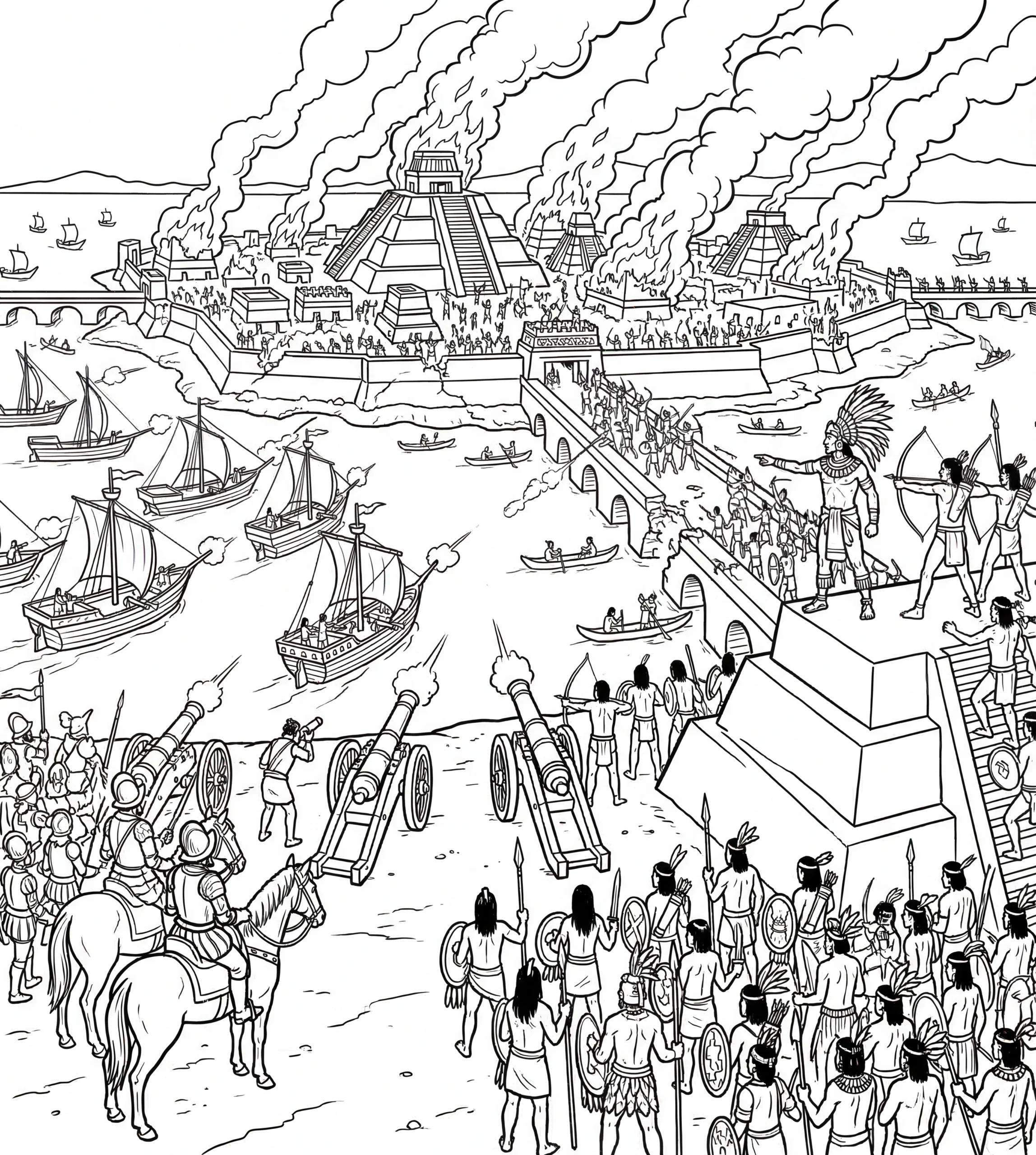 Avant — Les Aztèques: le Livre de Coloriage