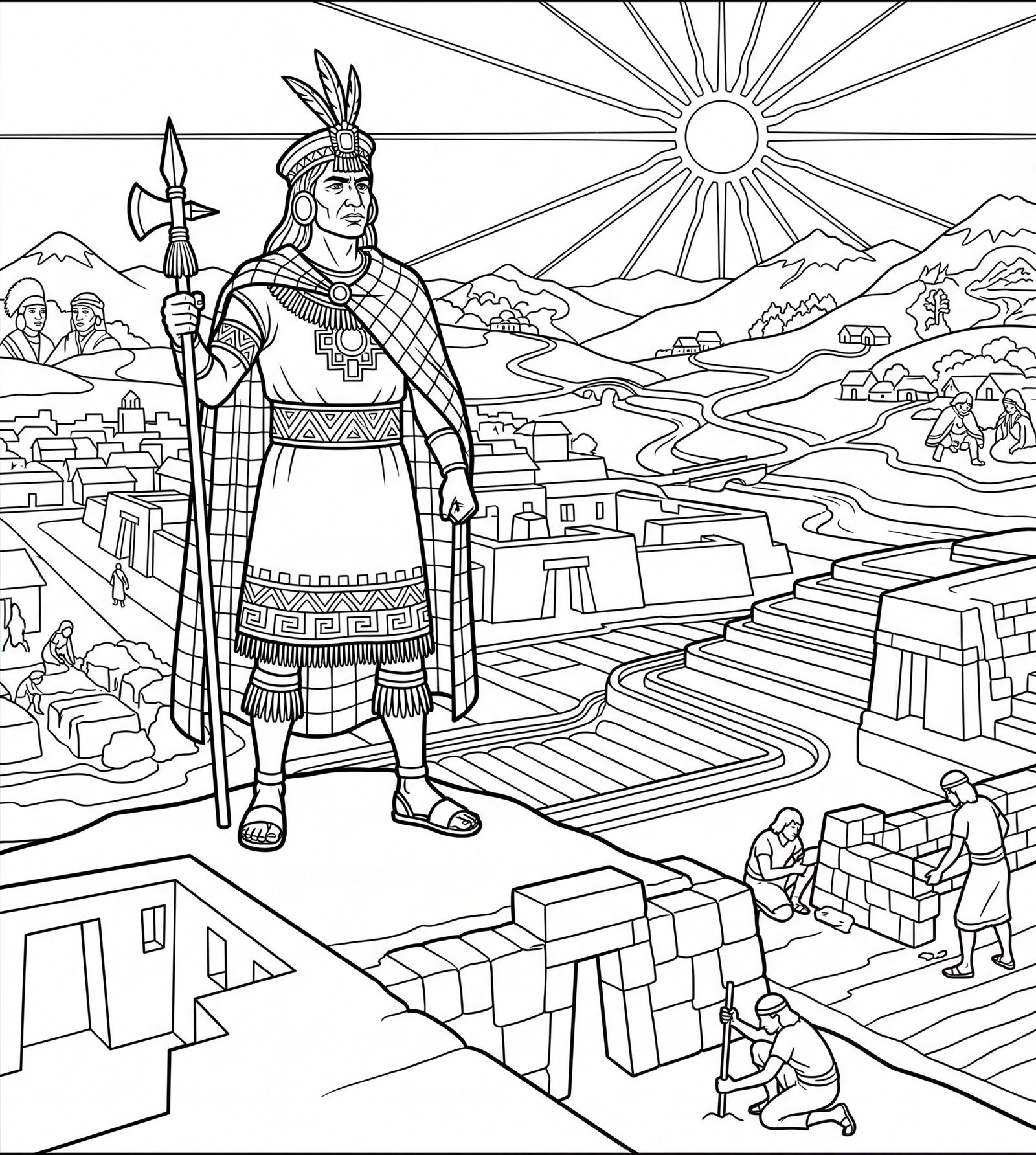 Before — The Incas Empire: the Coloring Book