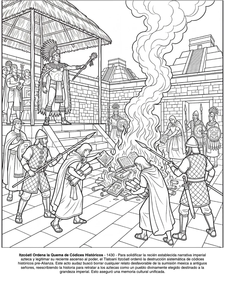 Los Aztecas: el Libro de Colorear coloring page preview