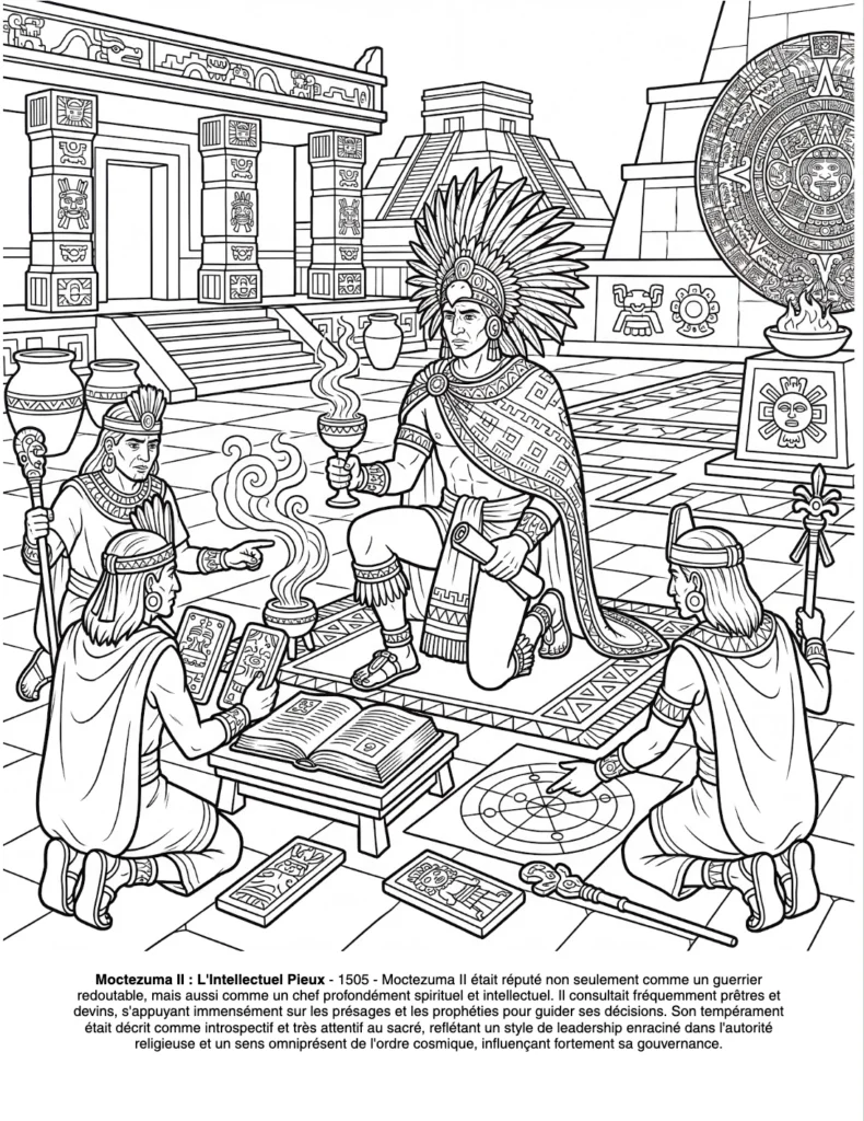 Les Aztèques : le Livre de Coloriage coloring page preview