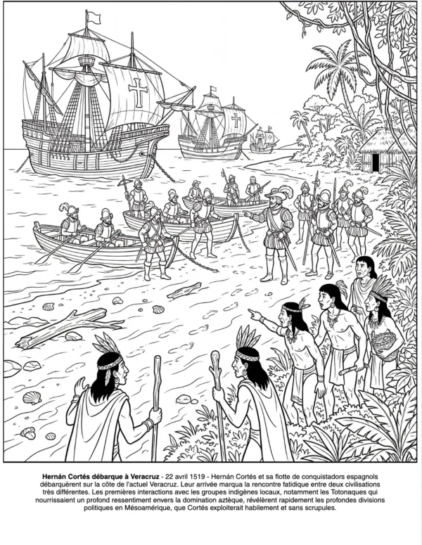 azteques coloriage livre