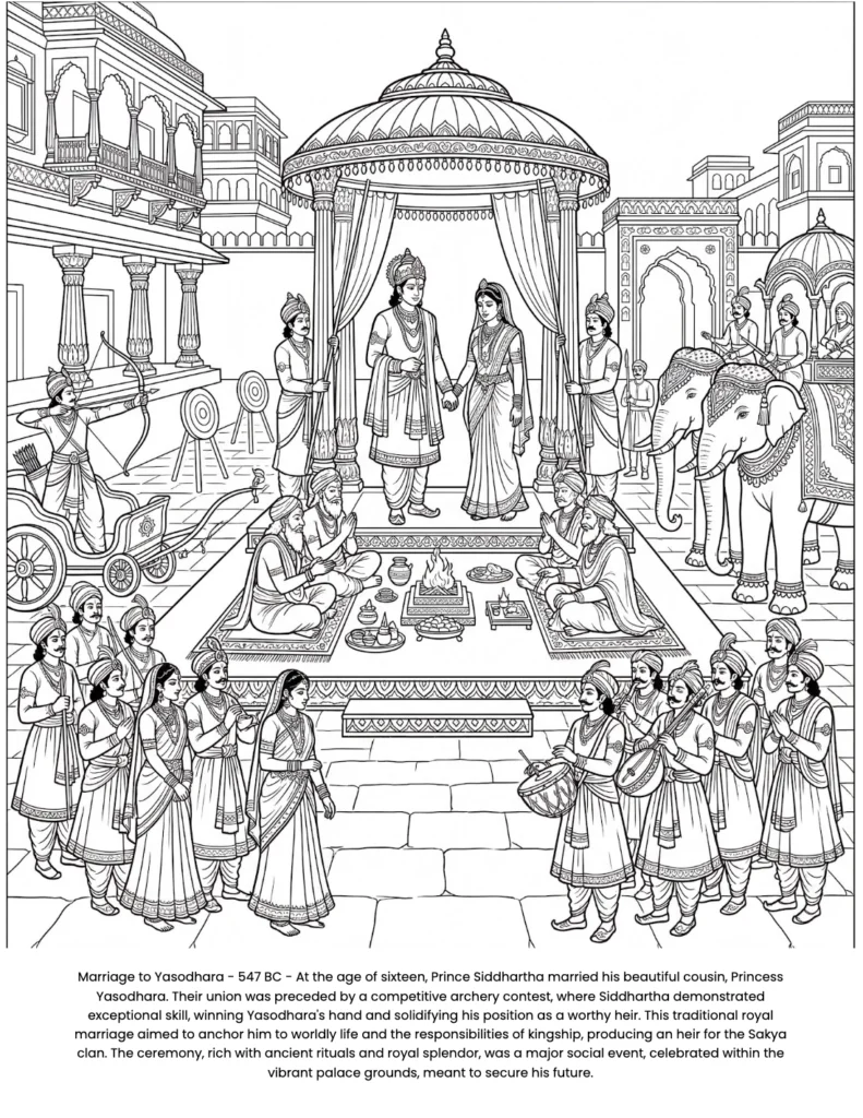 Gautama Buddha : the Coloring Book coloring page preview