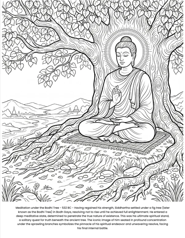 buddha coloring book