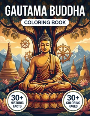 buddha coloring book front