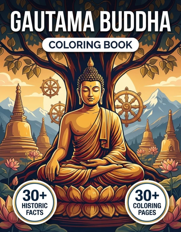 buddha coloring book front
