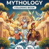 FRONT COVER - English greek mythology coloring book