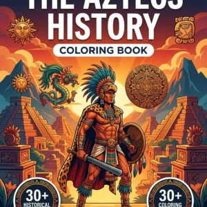 aztecs hisotry coloring book