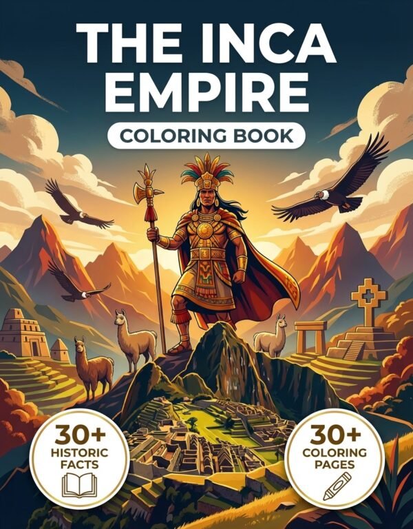 incas empire coloring book