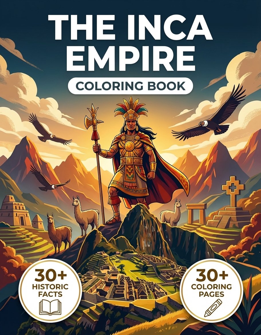 The Incas Empire: the Coloring Book