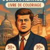 FRONT COVER - French kennedy livre coloriage