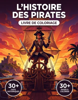 FRONT COVER - French pirates coloriage