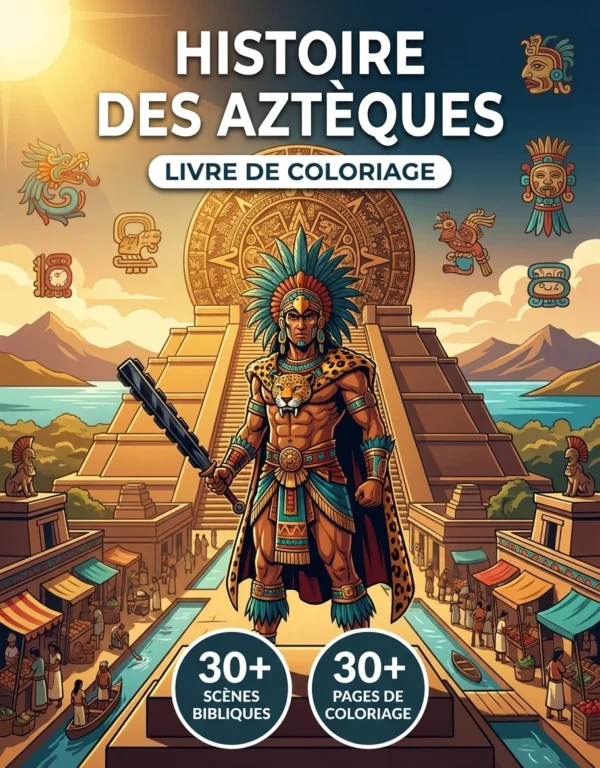 azteques coloriage livre