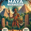 FRONT COVER - French maya livre coloriage