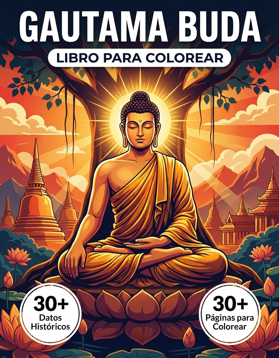Gautama Buddha : el Libro de Colorear