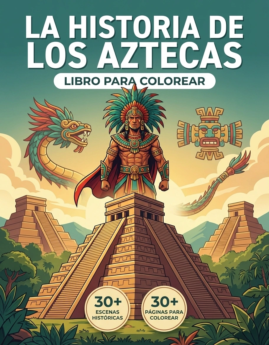 Los Aztecas: el Libro de Colorear