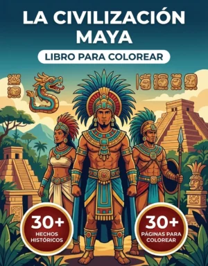 los mayas libro colorear