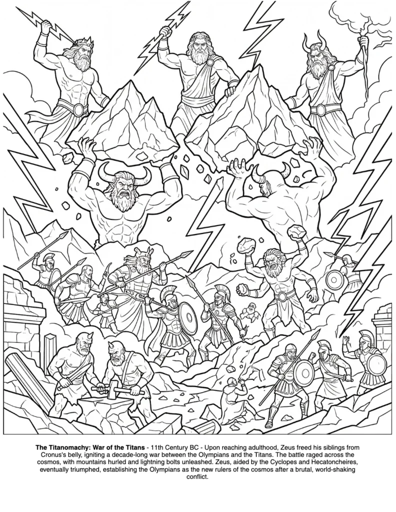 The Greek Mythology: the Coloring Book coloring page preview
