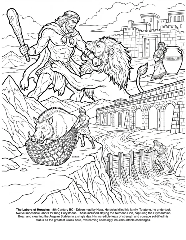 Greek Mythology Colorear English16.44.57 greek mythology coloring book