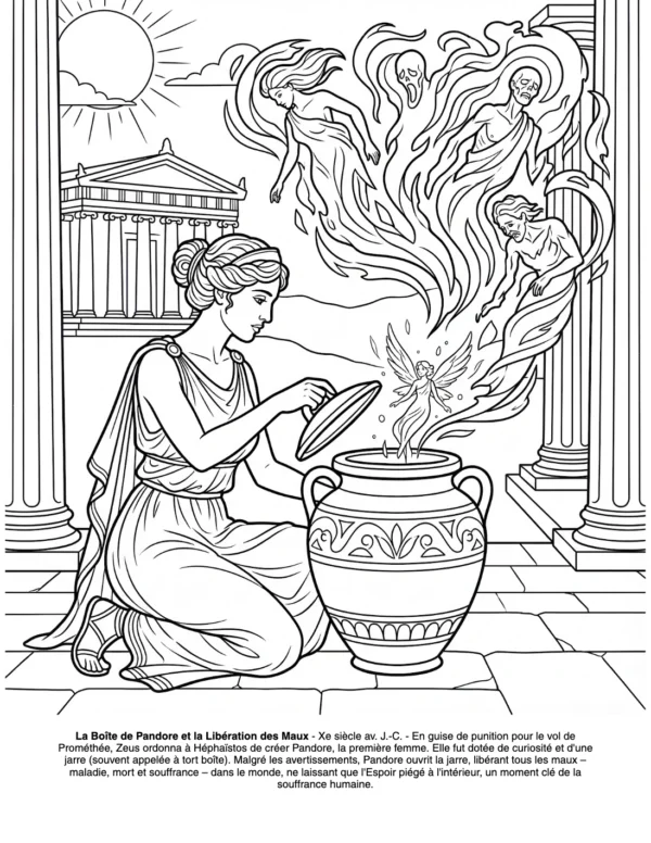 mythologie grecques coloriage