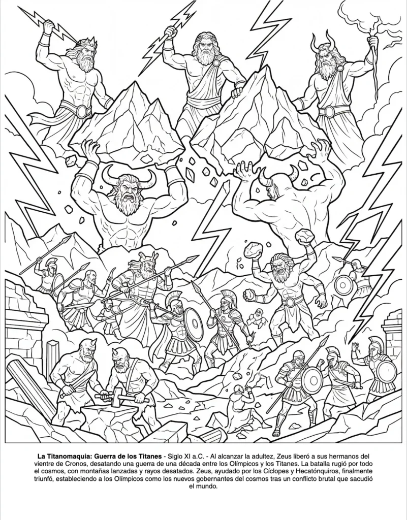 La Mitologia Griega : el Libro de Colorear coloring page preview