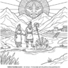 incas empire coloring book