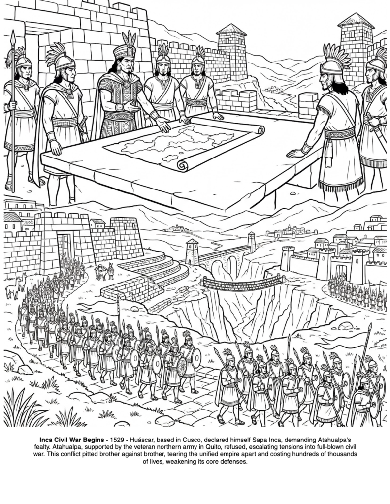 The Incas Empire: the Coloring Book coloring page preview