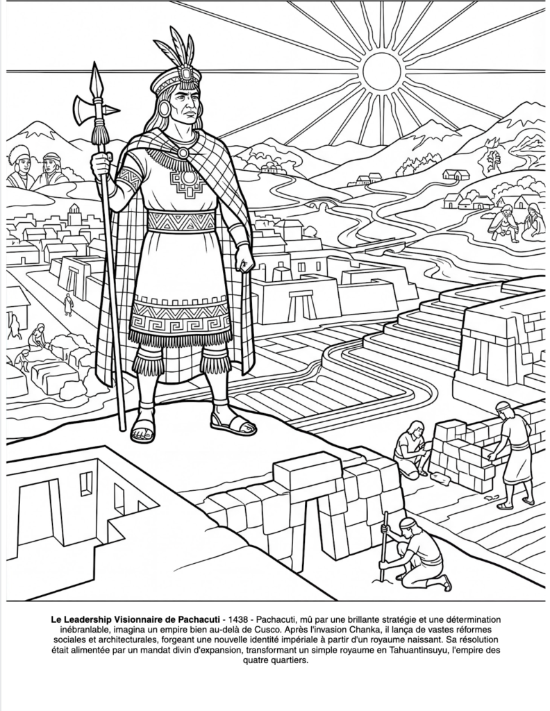 L'Empire Incas : le Livre de Coloriage coloring page preview