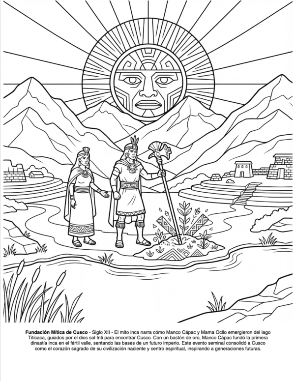 imperio incas libro colorear
