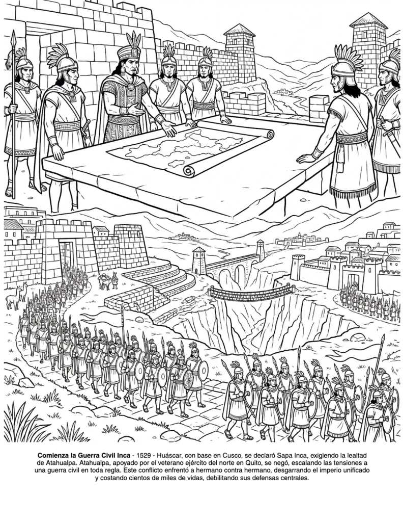 El Imperio Incas: el Libro de Colorear coloring page preview