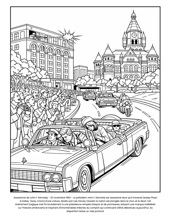 Kennedy Coloring French12.26.01 kennedy livre coloriage
