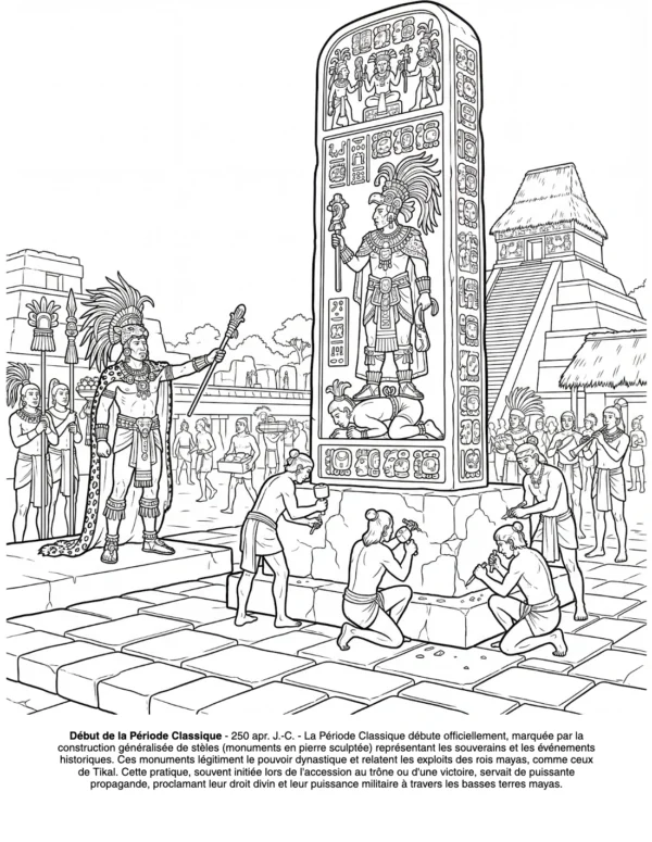 Maya Ciilization French 19.33.44 maya livre coloriage