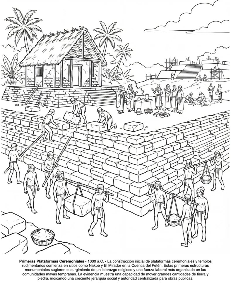 La Civilizacion Maya: el Libro de Colorear coloring page preview