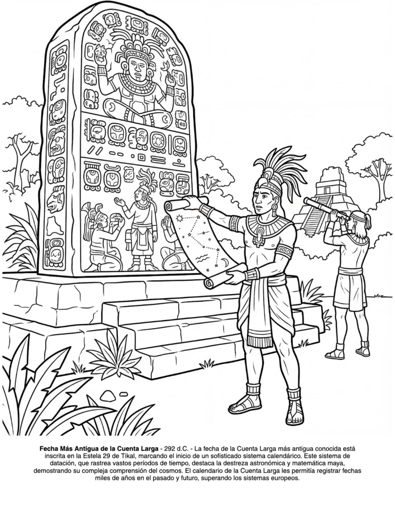 La Civilizacion Maya: el Libro de Colorear coloring page preview