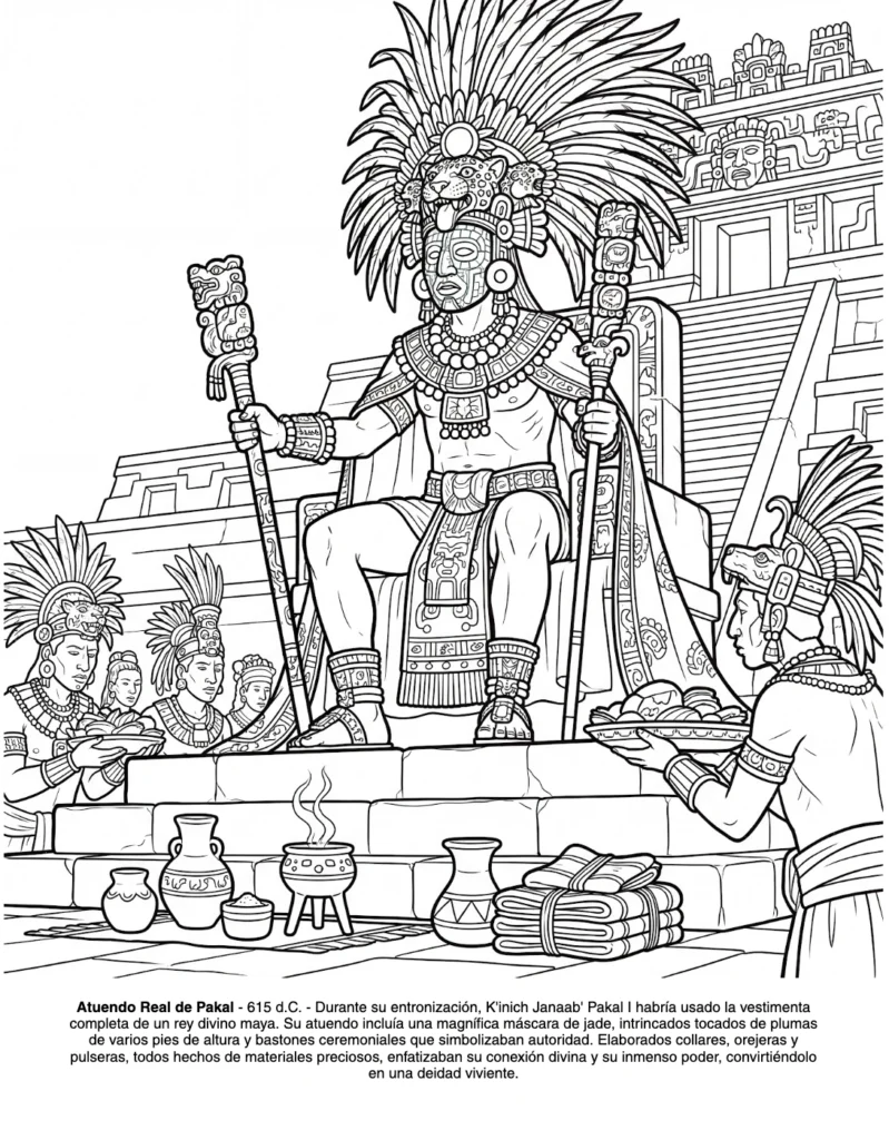 La Civilizacion Maya: el Libro de Colorear coloring page preview