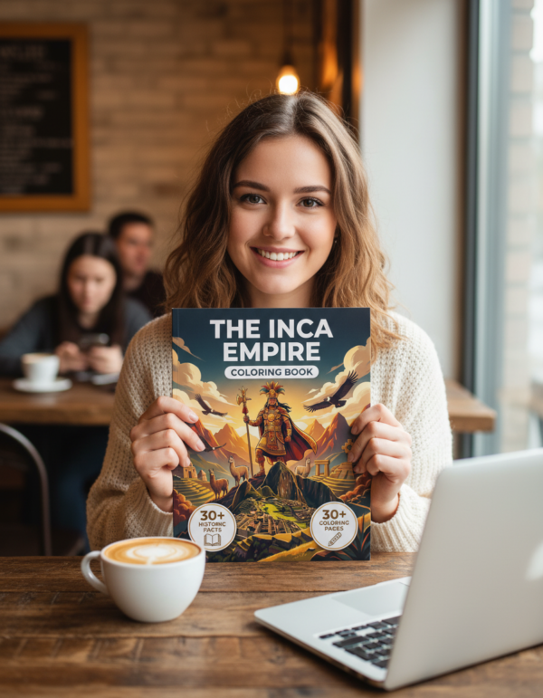 incas empire coloring book
