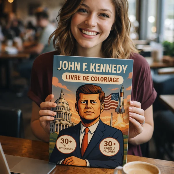 Person Coloring book - French kennedy livre coloriage