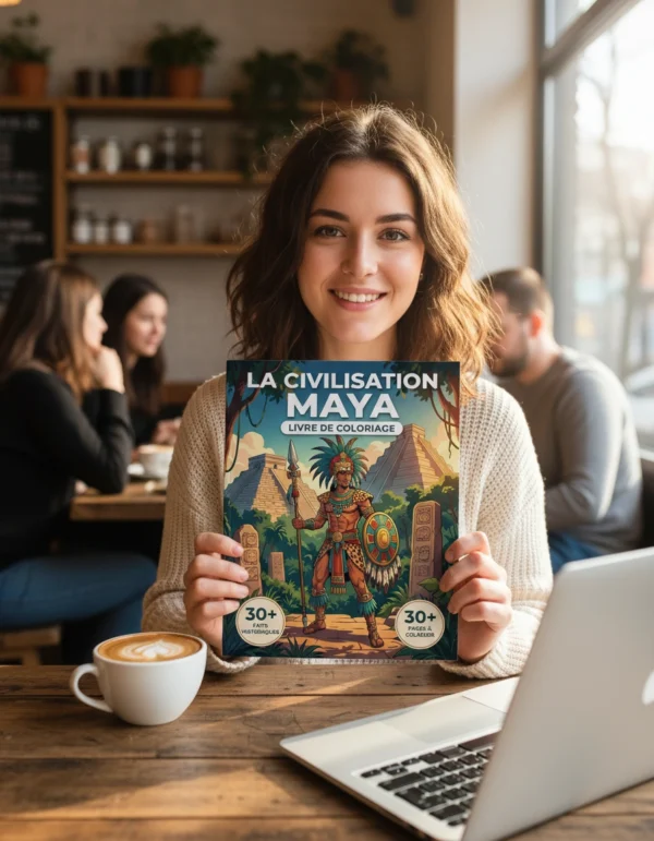 Person Coloring book - French maya livre coloriage